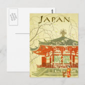 Vintage Travel Briefkaart - JAPAN (Voorkant / Achterkant)