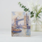 Vintage Travel Briefkaart Londen (Staand voorkant)