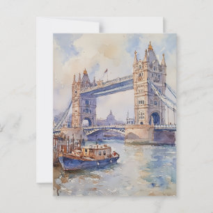 Vintage Travel Briefkaart Londen