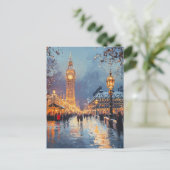 Vintage Travel Briefkaart Londen (Staand voorkant)