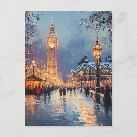 Vintage Travel Briefkaart Londen (Voorkant)
