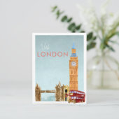 Vintage Travel Briefkaart | Londen (Staand voorkant)