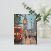 Vintage Travel Briefkaart Londen (Staand voorkant)