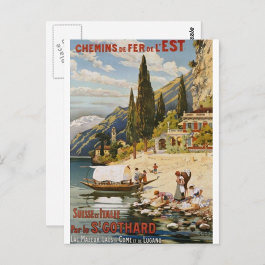 Vintage Travel Briefkaarten (Voorkant / Achterkant)