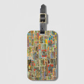 Vintage Travel Briefkaarten Bagagelabel (Voorkant (verticaal))