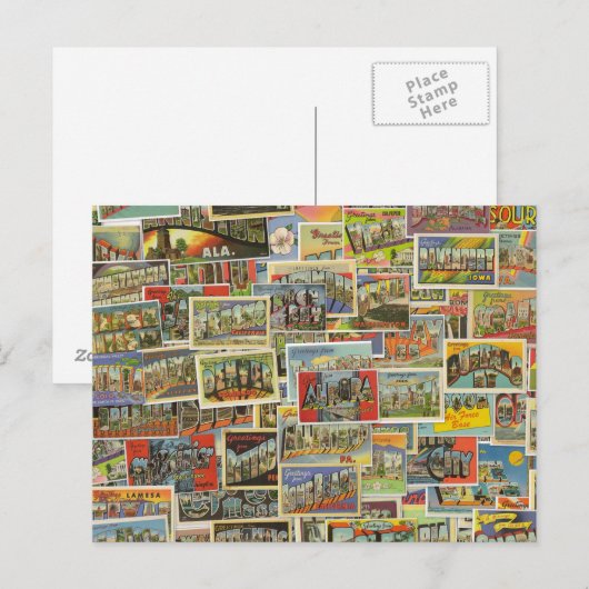 Vintage Travel Briefkaarten Blank Briefkaart (Voorkant / Achterkant)