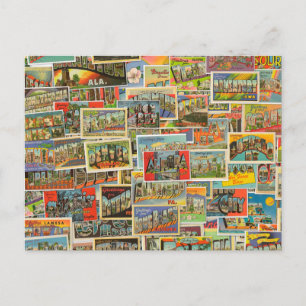 Vintage Travel Briefkaarten Blank Briefkaart