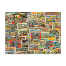 Vintage Travel Briefkaarten Blank Briefkaart