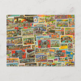 Vintage Travel Briefkaarten Blank Briefkaart