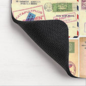 Vintage Travel Briefkaarten Muismat (Hoek)