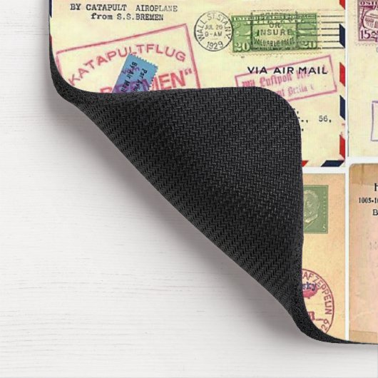 Vintage Travel Briefkaarten Muismat (Hoek)