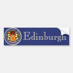 Vintage Travel Caledonian Hotel Edinburgh Schotlan Bumpersticker