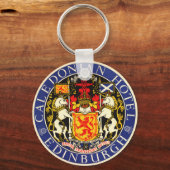 Vintage Travel Caledonian Hotel Edinburgh Schotlan Sleutelhanger (Voorkant)