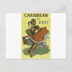 Vintage Travel Caribbean Briefkaart