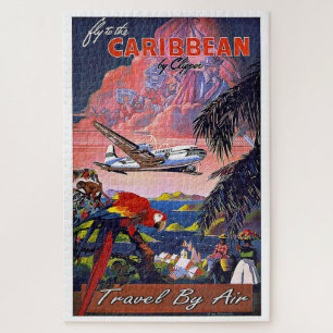Vintage Travel Caribbean Legpuzzel