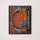 Vintage Travel, Casablanca in Marokko, Afrika Legpuzzel (Verticaal)