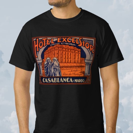 Vintage Travel, Casablanca in Marokko, Afrika T-shirt