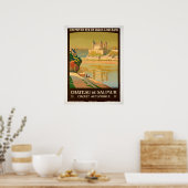 Vintage Travel - Chateau de Samur Frankrijk Poster (Keuken)
