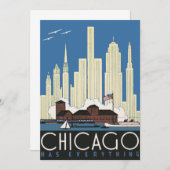 Vintage Travel Chicago heeft alles City Skyline (Voorkant / Achterkant)
