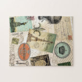 Vintage Travel collage puzzel Legpuzzel (Horizontaal)