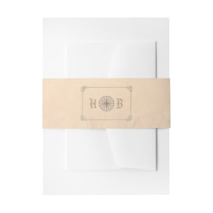 Vintage Travel Compass Wedding Uitnodigingen Wikkel