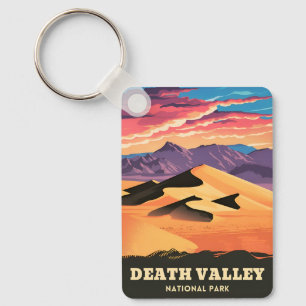 Vintage Travel Death Valley National Park Zonsonde Sleutelhanger