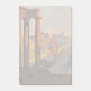 Vintage Travel Design met Roman Forum in Uitzicht Post-it® Notes
