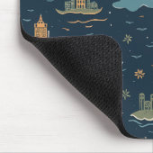 Vintage Travel Design Muismatten (Hoek)