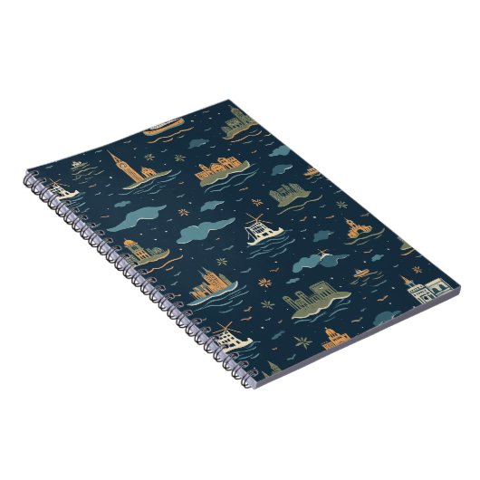 Vintage Travel Design Notitieboeken (Rechterzijde)