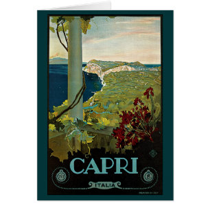 Vintage Travel, eiland Capri, Italiaanse kust