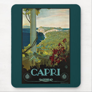 Vintage Travel, eiland Capri, Italiaanse kust Muismat