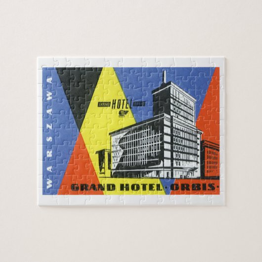 Vintage Travel Europe, Warschau (Warschau), Polen Legpuzzel (Horizontaal)