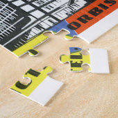 Vintage Travel Europe, Warschau (Warschau), Polen Legpuzzel (Zijkant)