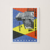 Vintage Travel Europe, Warschau (Warschau), Polen Legpuzzel (Verticaal)