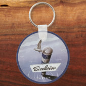 Vintage Travel Excelsior Hotel Zurich Zwitserland Sleutelhanger (Voorkant)