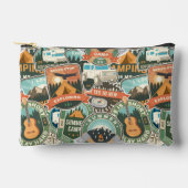 Vintage Travel Explorer Patroon Etui (Voorkant)