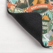 Vintage Travel Explorer Patroon Muismat (Hoek)
