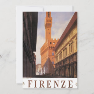 Vintage Travel, Firenze, Florence, Palazzo Vecchio
