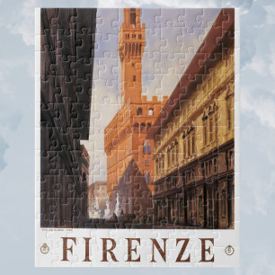 Vintage Travel, Firenze, Florence, Palazzo Vecchio Legpuzzel