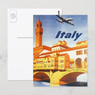 Vintage Travel Florence Firenze Italië Briefkaart