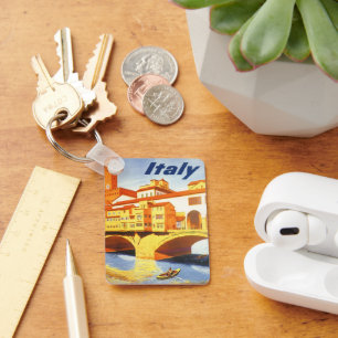 Vintage Travel Florence Firenze Italië Sleutelhanger