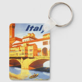 Vintage Travel Florence Firenze Italië Sleutelhanger (Achterkant)