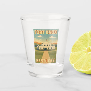 Vintage Travel Fort Knox Kentucky Retro Graphic Shot Glas