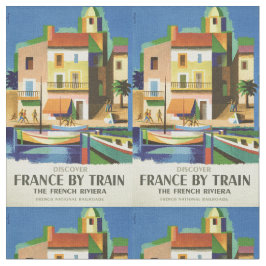Vintage Travel Frankrijk aanpasbare stof