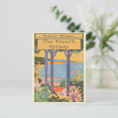 Vintage Travel Frankrijk Riviera Retro Briefkaart (Staand voorkant)