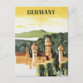 Vintage Travel, German Castle, Beieren Duitsland Briefkaart