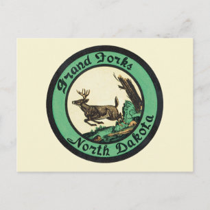 Vintage Travel, Grand Forks, North Dakota Briefkaart
