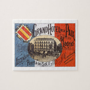 Vintage Travel, Grand Hotel Paix, Madrid, Spanje Legpuzzel