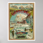 Vintage Travel Grindelwald, Zwitserland Poster (Voorkant)
