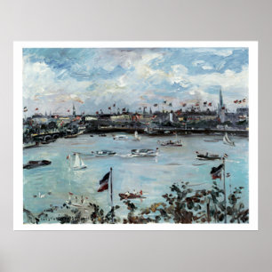 Vintage Travel Hamburg Duitsland Poster